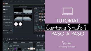 TUTORIAL Camtasia Studio 9  Edición de videos para Redes Sociales [upl. by Llemert]