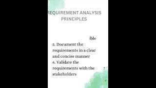 Requirement Analysis Principles  Software Engineering [upl. by Ominoreg221]