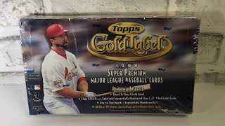 1998 Topps Gold Label hobby box opening [upl. by Robbi902]