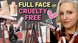 FULL FACE OF CRUELTY FREE MAKEUP  over 40 [upl. by Eedyak967]