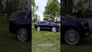 Kandy GMC Denali on 30quot Corleone Forged Corrallos  First Family on 30s carshow [upl. by Marilee]