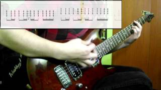 Muse  Hysteria Guitar Cover Play Along Tabs In Video [upl. by Gomez]