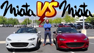 Is Automatic Better Than Manual NEW Mazda Miata Comparison [upl. by Yetah]