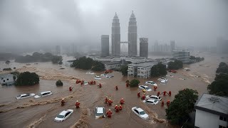 Kuala Lumpur Malaysia Today flash floods left the capital under water [upl. by Justina478]