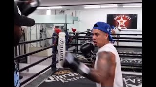 Austin Mcbroom Boxing and Sparring footage for Bryce Hall Fight [upl. by Yllier430]