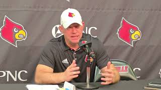 Jeff Brohm following win over Jacksonville State [upl. by Lyrac317]