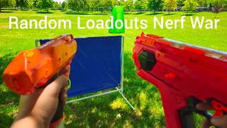 Random Loadouts Nerf War Gameplay Footage [upl. by Elitnahc]