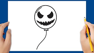 Comment dessiner un ballon dHalloween étape par étape [upl. by Pennington]