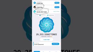 TONEE  MinerToEarn  start TONEE mining for claim Ton 🤑 cryptocurrency crypto earningmoney [upl. by Aleta]