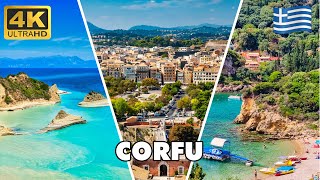 CORFU Island  Greece 🇬🇷  Best Beaches and Places  Travel Guide 4K UHD [upl. by Naelopan]