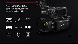 Canon XA60 Professional UHD 4K Camcorder Unboxing Shot with iPhone 15 Pro Max [upl. by Katrinka]