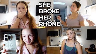 EMILY BROKE HER PHONE📱 TRAVELING DAY PACKING  VLOG1807 [upl. by Trautman]