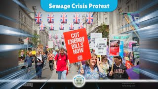 Thousands March in London Demanding Clean Water Amid Sewage Crisis [upl. by Aikkin]