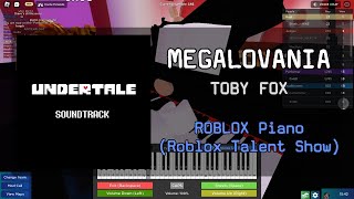 Megalovania  Roblox Got Talent ROBLOX Piano Cover [upl. by Ayekan]