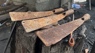 KNIFE MAKING  RESTORE THE OLD MACHETE [upl. by Aikemet]