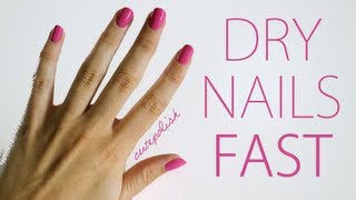 5 Ways To Dry Your Nails Fast [upl. by Ieso]