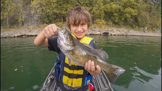 Smallmouth Bass Fishing the Upper Potomac Early Fall on Big Slackwater [upl. by Nylsirhc]