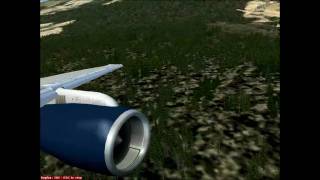 FSX US Airways Boeing 757200 Landing  Toncontin Int Airport Tegucigalpa Honduras [upl. by Wilterdink]