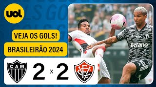 ATLÉTICOMG 2 X 2 VITÓRIA  BRASILEIRÃO 2024 VEJA OS GOLS [upl. by Esmeralda]