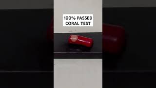 Real CORAL ✅100 PASSED CORAL AUTHENTICITY TEST coral corales [upl. by Aicnelav872]