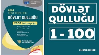 DÖVLƏT QULLUĞU  2000 TEST TAPŞIRIĞI  1100 [upl. by Ainerol]