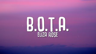 Eliza Rose  BOTA Baddest Of Them All LYRICS [upl. by Garrott]