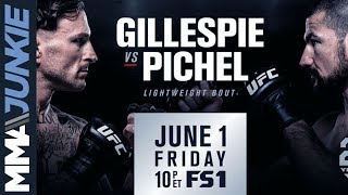 MMAjunkie Radio Fight Breakdown Gillespie vs Pichel [upl. by Calesta]