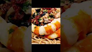 poisson langoustines crevettes fruitsdemer prawns spaghetti Scampi gamberi gamberoni [upl. by Lertnek]