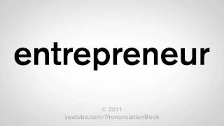 How To Pronounce Entrepreneur [upl. by Atinot]