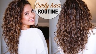 CURLY HAIR ROUTINE  CG METHODE 🙅🏽‍♀️  Paulien Tilstra [upl. by Nivrag]