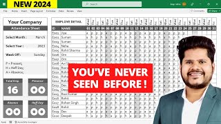 New  🔥 Fully Automated Attendance Sheet in Excel  Youve Never Seen Before [upl. by Pontone]