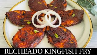 Goan Recheado Kingfish Fry Recipe  Masala Kingfish Fry  Fish Fry Recipe Goan Recipes By Natasha [upl. by Eugatnom]