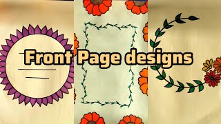 Front Page designs [upl. by Aisinoid163]