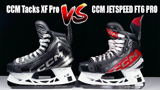 CCM Tacks XF Pro vs Jetspeed FT6 Pro skates hockey skates review  Which is better [upl. by Nylisoj]