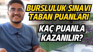 Bursluluk Sınavı Taban Puanları  Kaç Puanla Kazanılır [upl. by Eemyaj]