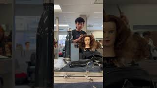 Day 98 of a Hair Styling and Barbering school💈✂️ dayinthelife haircuttutorial transformation [upl. by Marmaduke]