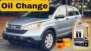 2007  2011 Honda CRV Oil Change EASY [upl. by Manup]