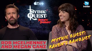 Rob McElhenney and Megan Ganz on Mythic Quest Ravens Banquet  TV Insider [upl. by Aihsad]