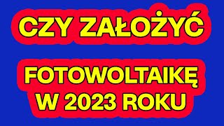 Myślisz o założeniu fotowoltaiki Teraz jest krótki zwrot inwestycji [upl. by Nosle]