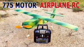 How To Make A RC Airplane 775 Motor [upl. by Oznarol]