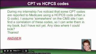 CPT vs HCPCS Codes Medical Coding [upl. by Turoff226]