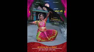 Sri shivalaya nattanapalli  16th Salangai Pooja  invitation dance classical dancer [upl. by Notsniw]