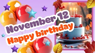 12 November Best Happy Birthday Song  Happy Birthday WhatsApp Status  Celebration Avenue [upl. by Jun]