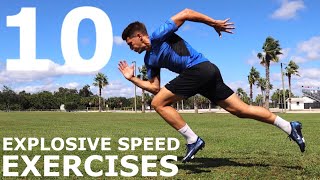 10 Explosive Speed Exercises  No EquipmentBodyweight Training You Can Do Anywhere [upl. by Pretrice]