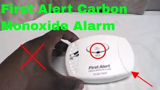 ✅ How To Use First Alert Carbon Monoxide Alarm Review [upl. by Milson]