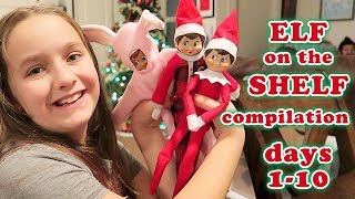 Elf on the Shelf Compilation The Patsy Family Christmas 2017 Day 110 [upl. by Ballou]