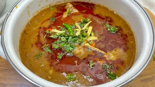 Delhi ki famous Nalli Nihari recipe  easy way to cook Ballimaran restaurant Nalli Nihari at home [upl. by Akinnej670]