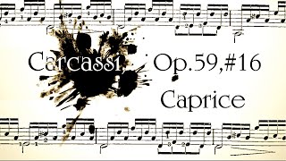 Guitar Archives M Carcassi Op 59 16 Caprice  Sheet Music [upl. by Nwahc670]