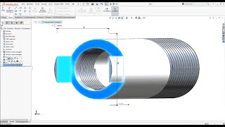 Gewinde schneiden  SOLIDWORKS [upl. by Nnoj407]