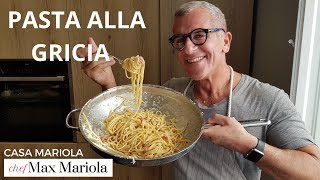 PASTA ALLA GRICIA Ricetta originale  Chef Max Mariola [upl. by Erbma]